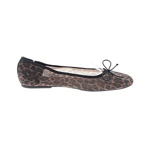Zara Mesh Animal Print Ballet Flats
